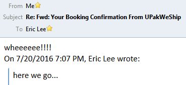 shipping here we go
